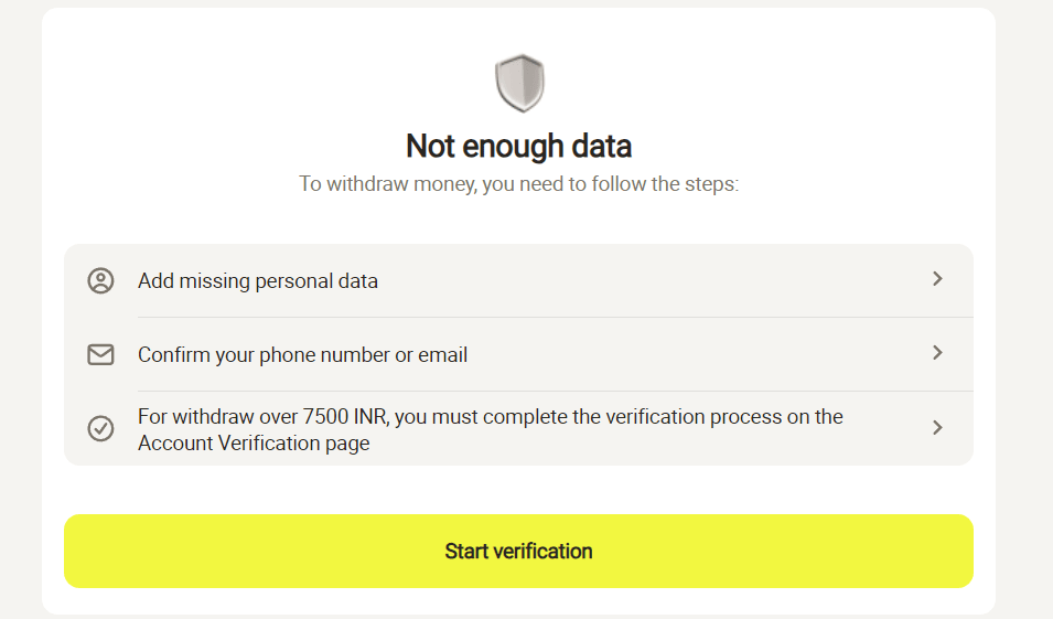 PariMatch Verify Account