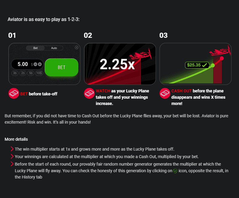 aviator game rules