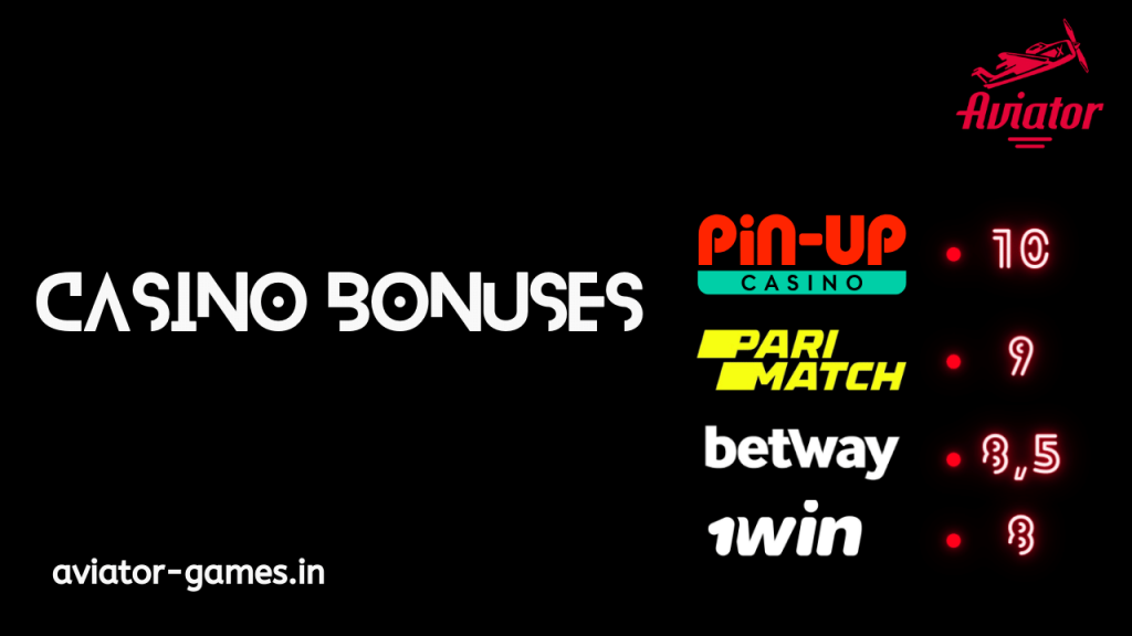 Casino Bonuses of Casino for Aviator Game