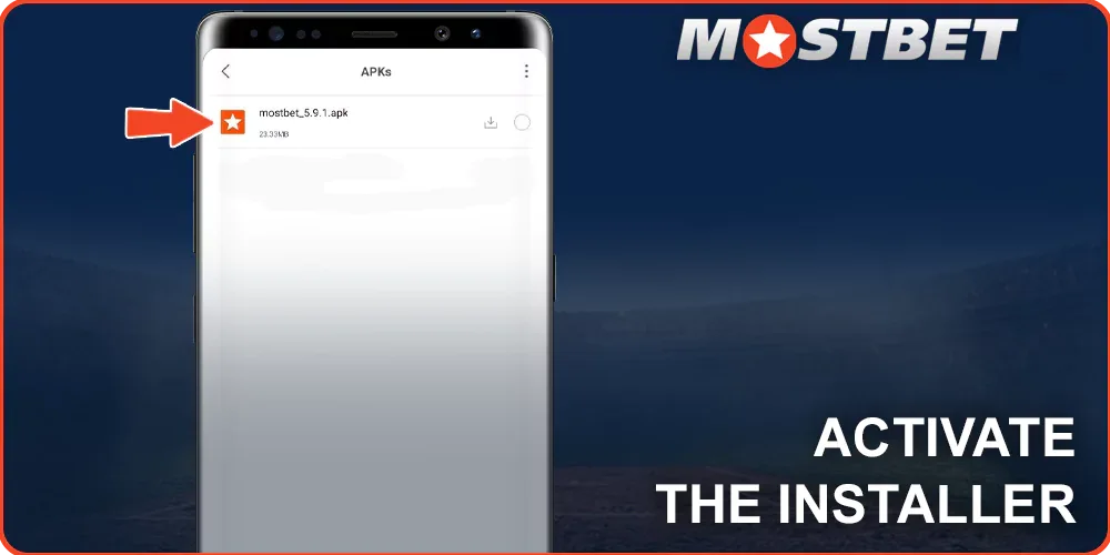 Mostbet apk Install file