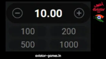 Aviator Select bet buttons