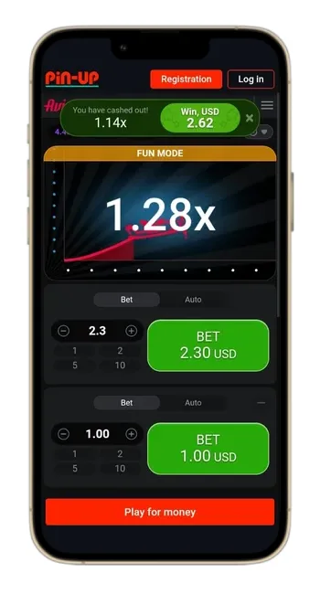 Aviator bet 2.3 and win 2.62